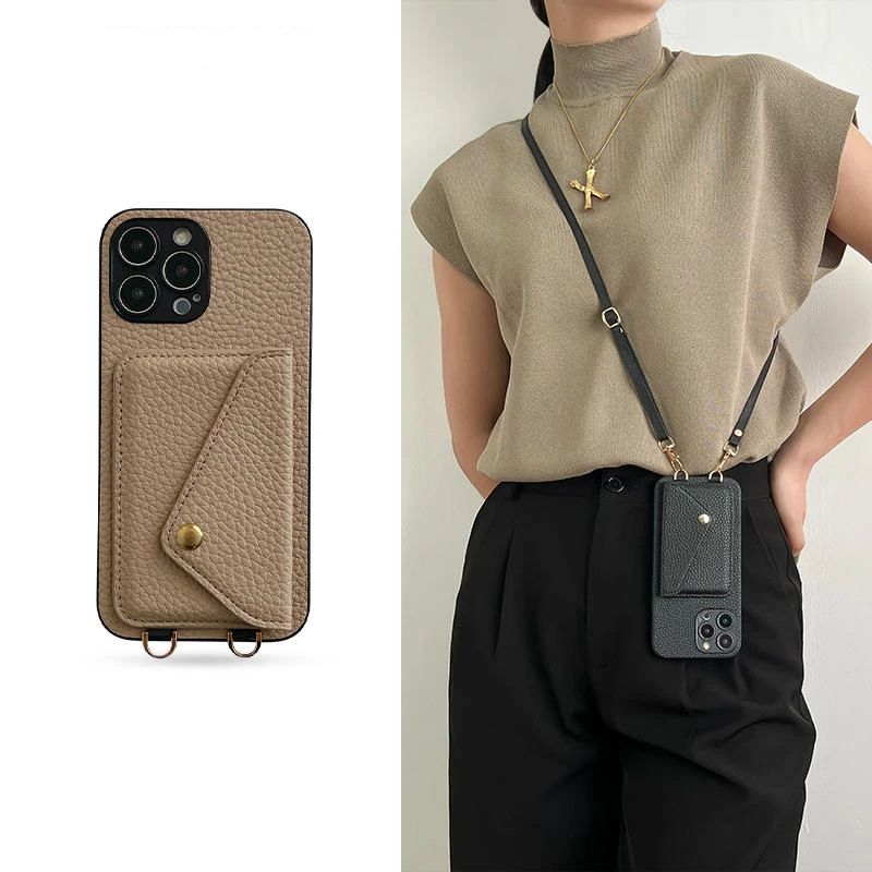 CarryLuxe® Case – Premium Leather, Hands-Free Style