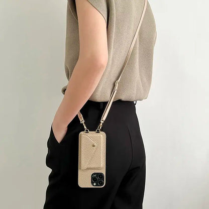CarryLuxe® Case – Premium Leather, Hands-Free Style