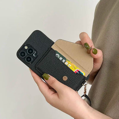 CarryLuxe® Case – Premium Leather, Hands-Free Style
